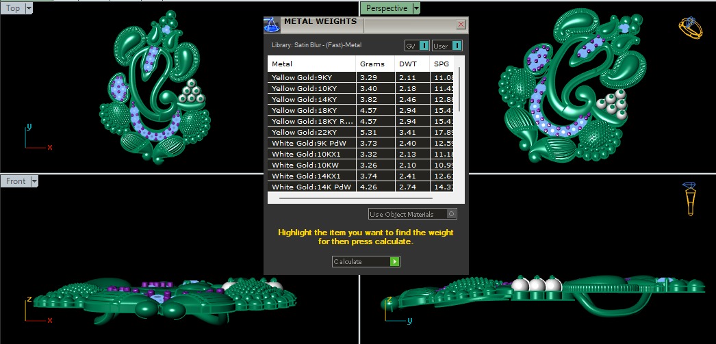 Ganesha Pendant 3D print model_4