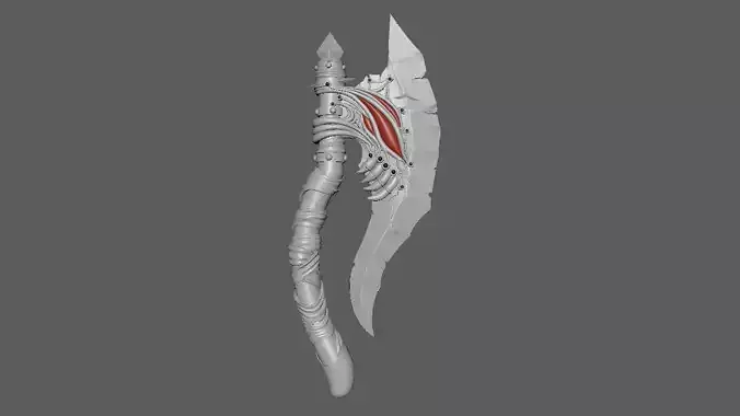 Stylized Axe Detailed 3D Model