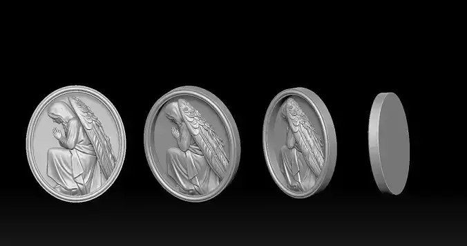 Angel Pendant 3d Print Model