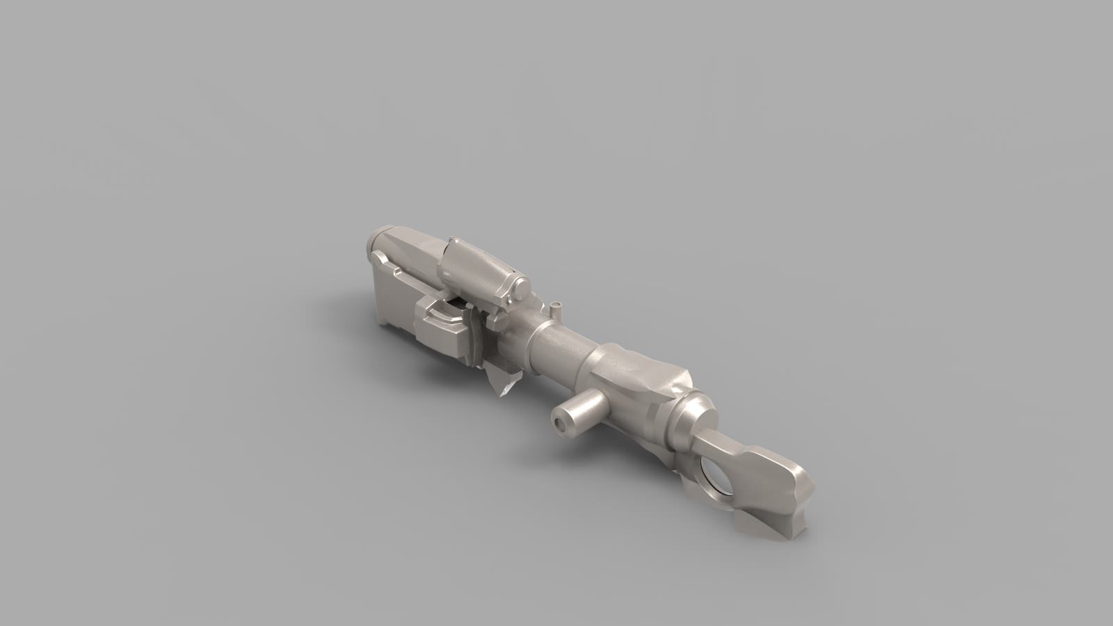 Assault Rifle 01 3D model_3