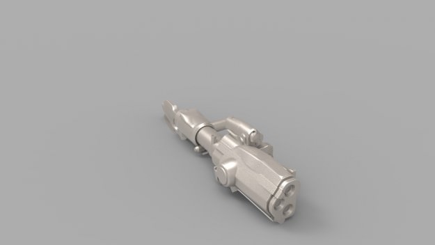 Assault Rifle 01 3D model_1