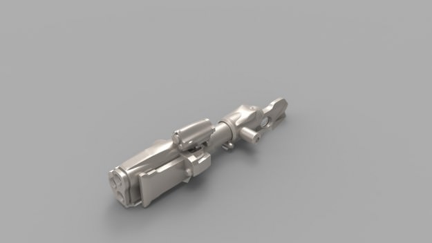 Assault Rifle 01 3D model_2