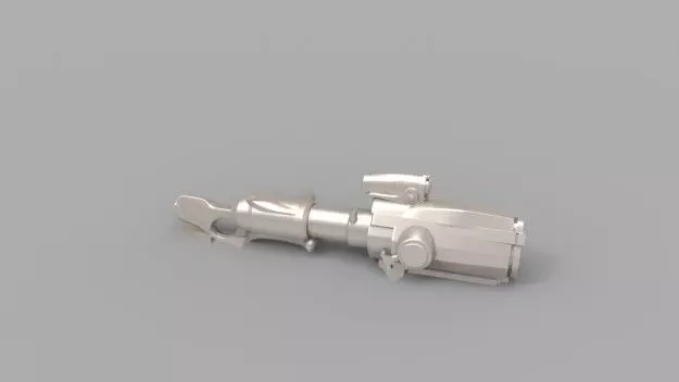 Assault Rifle 01 3D model_0