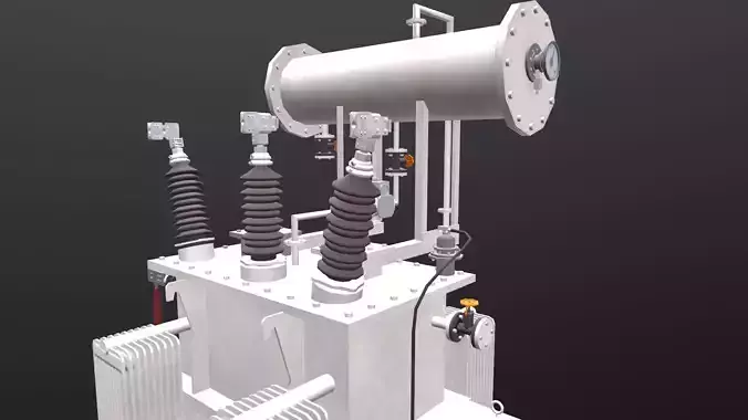 ZIG ZAG Transformer Low-poly 3D model