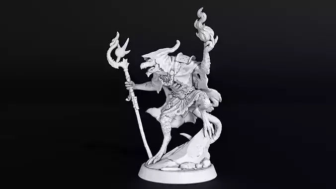 Arcane Half Dragon 3D print model