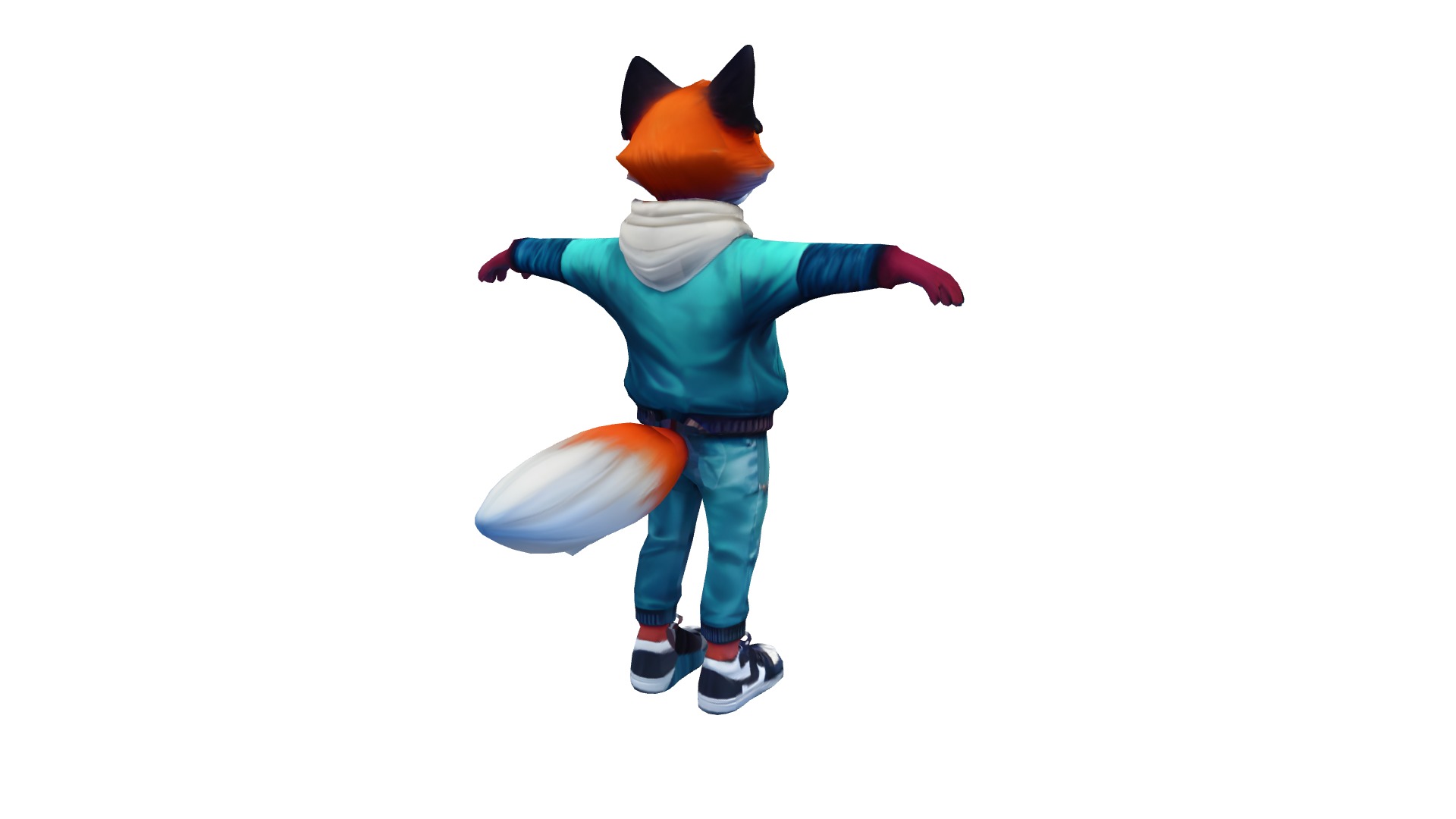 Zeke Foxwell The Adventurous Young Fox Low-poly 3D model_2