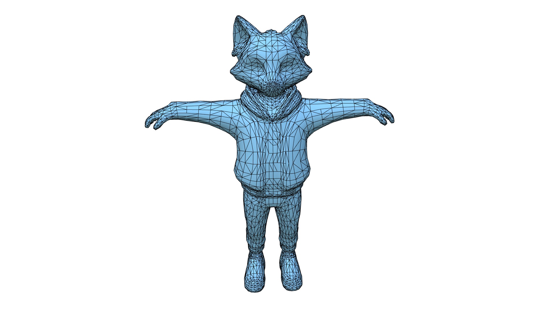 Zeke Foxwell The Adventurous Young Fox Low-poly 3D model_5