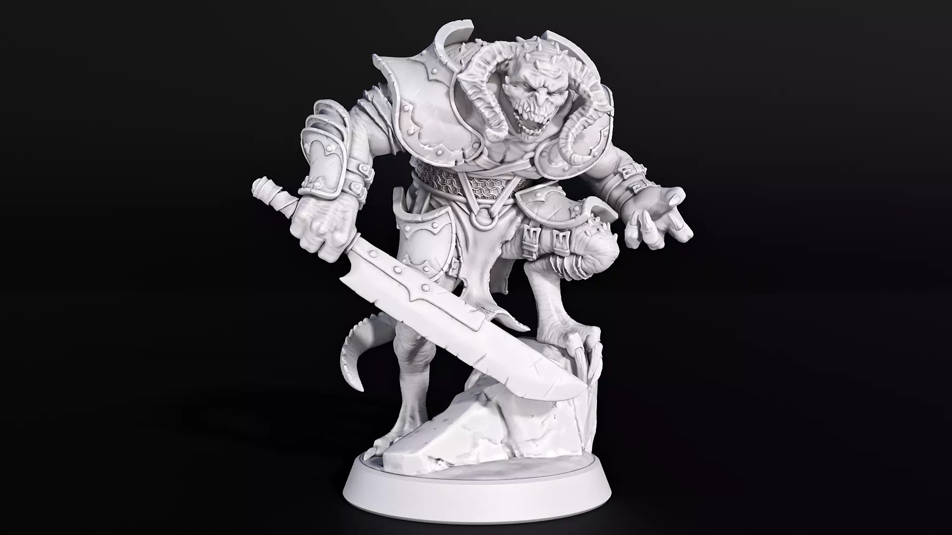 Swamp Half Dragon 3D print model_0