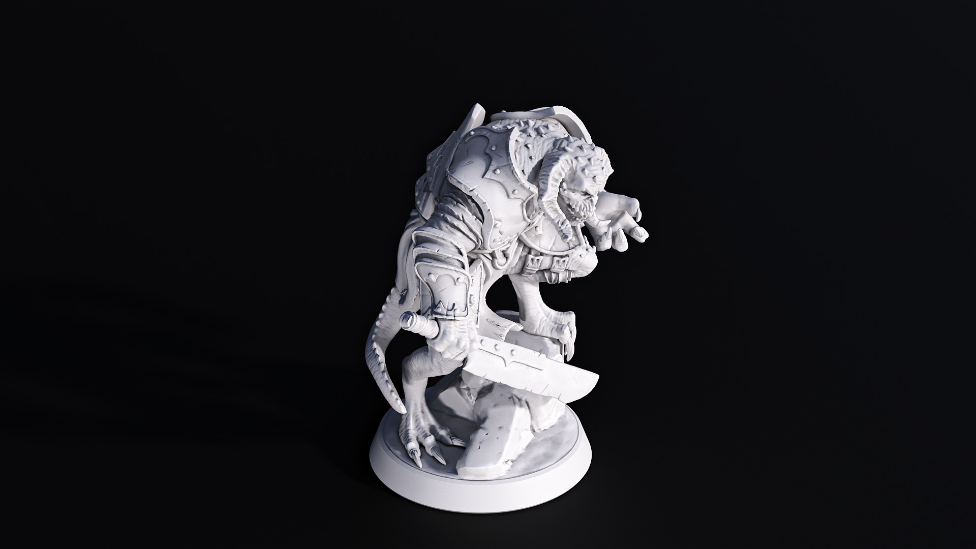 Swamp Half Dragon 3D print model_1