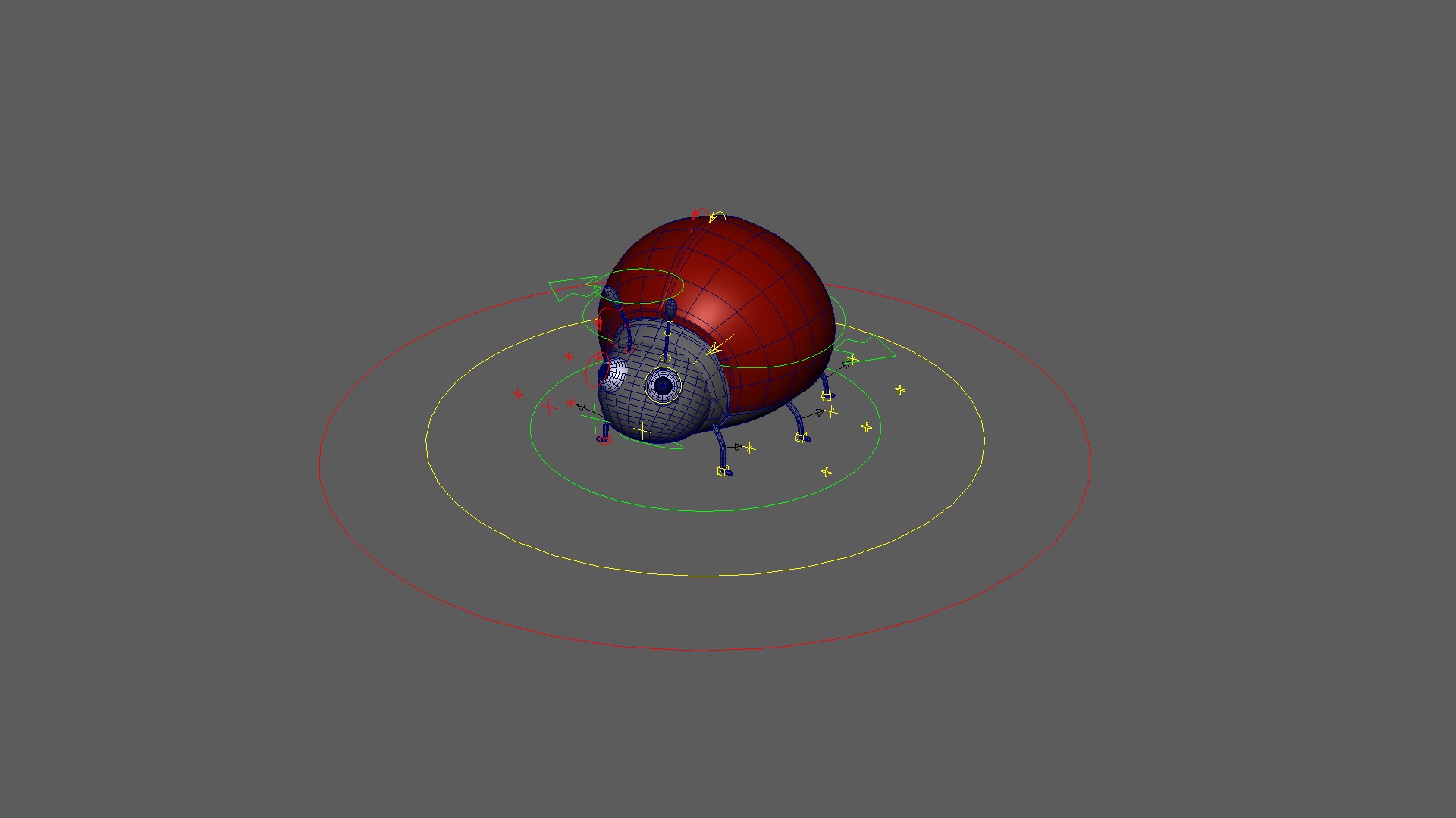 coccinella septempunctata rigged 3D model_12