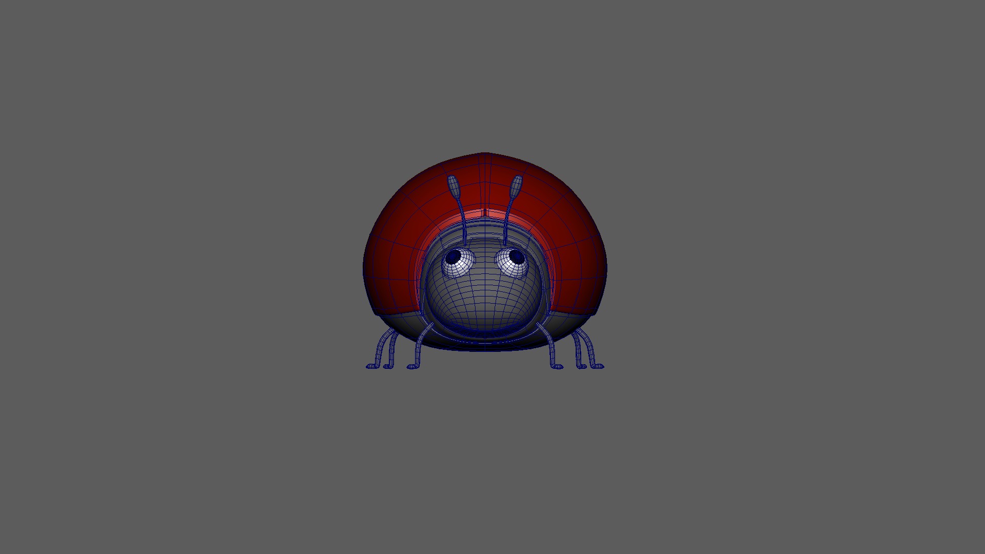 coccinella septempunctata rigged 3D model_11
