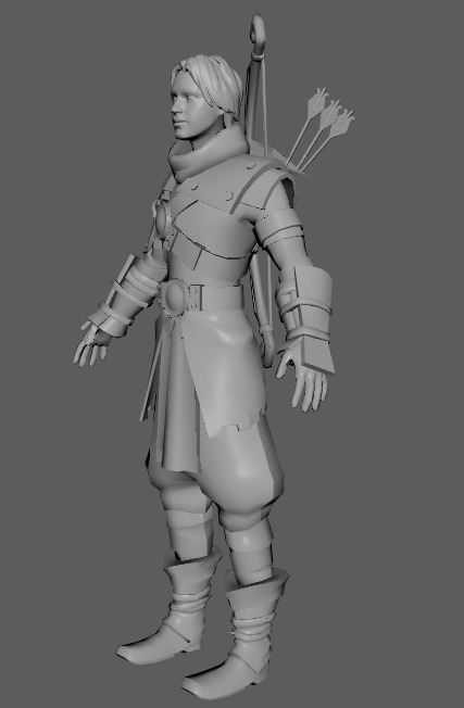 Stylized Assasin Cartoon male character Low-poly 3D model Low-poly 3D model_8