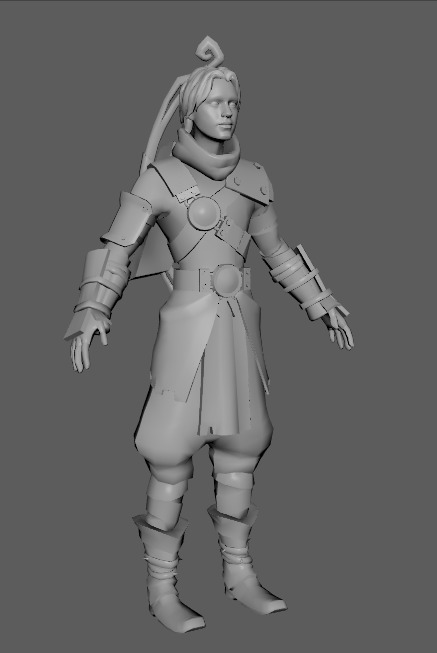 Stylized Assasin Cartoon male character Low-poly 3D model Low-poly 3D model_7