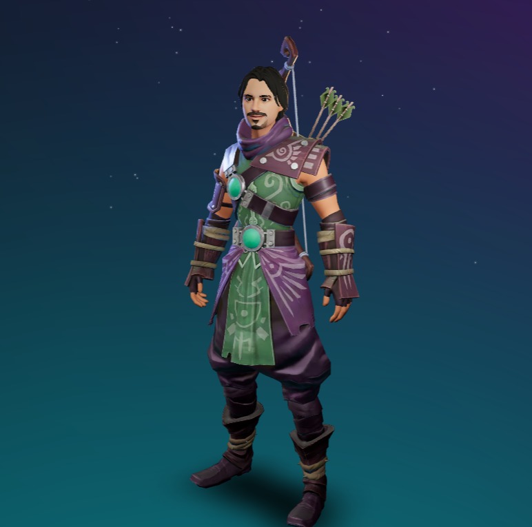 Stylized Assasin Cartoon male character Low-poly 3D model Low-poly 3D model_4