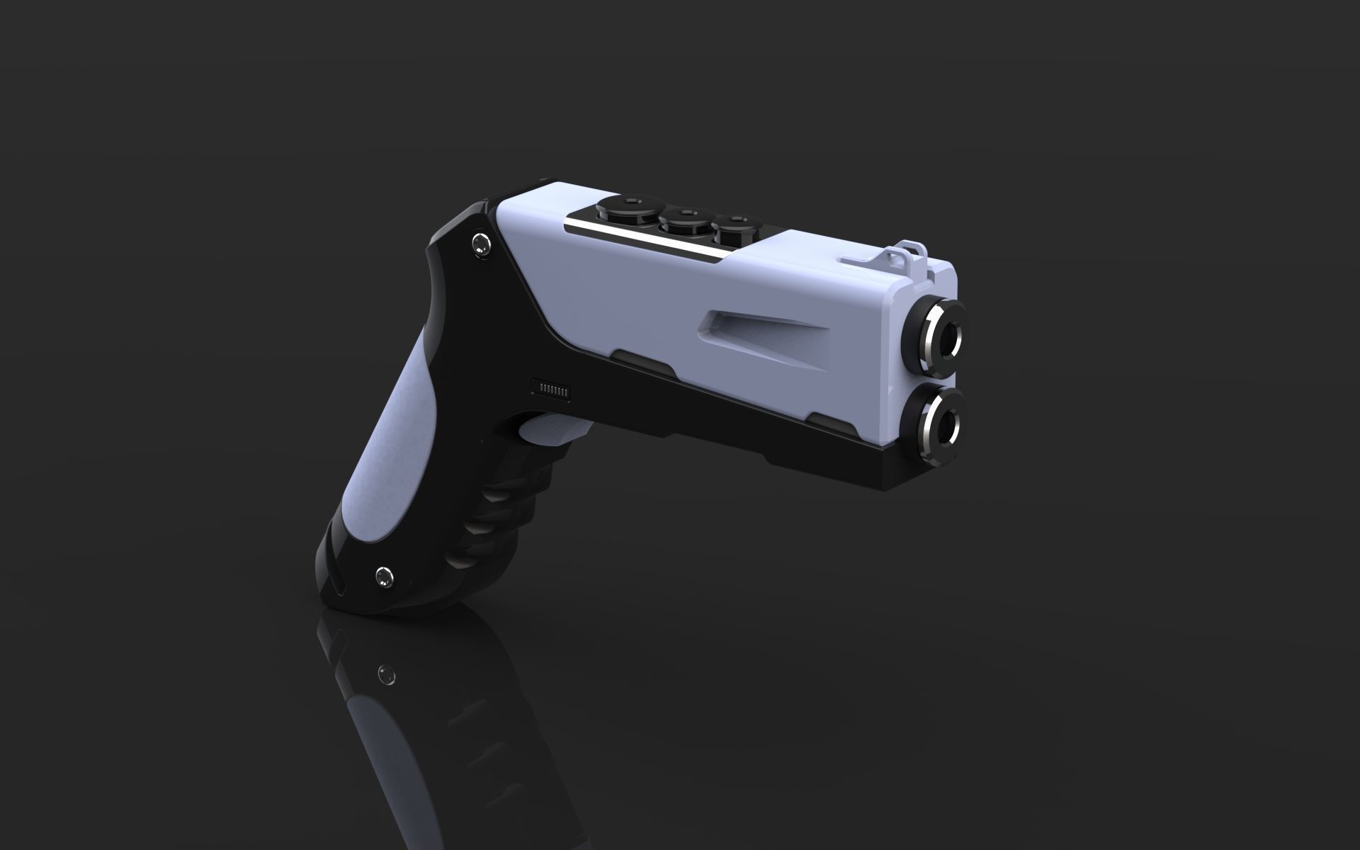 Sci-fi Futuristic Gun 3D Concept model 1 3D model_2