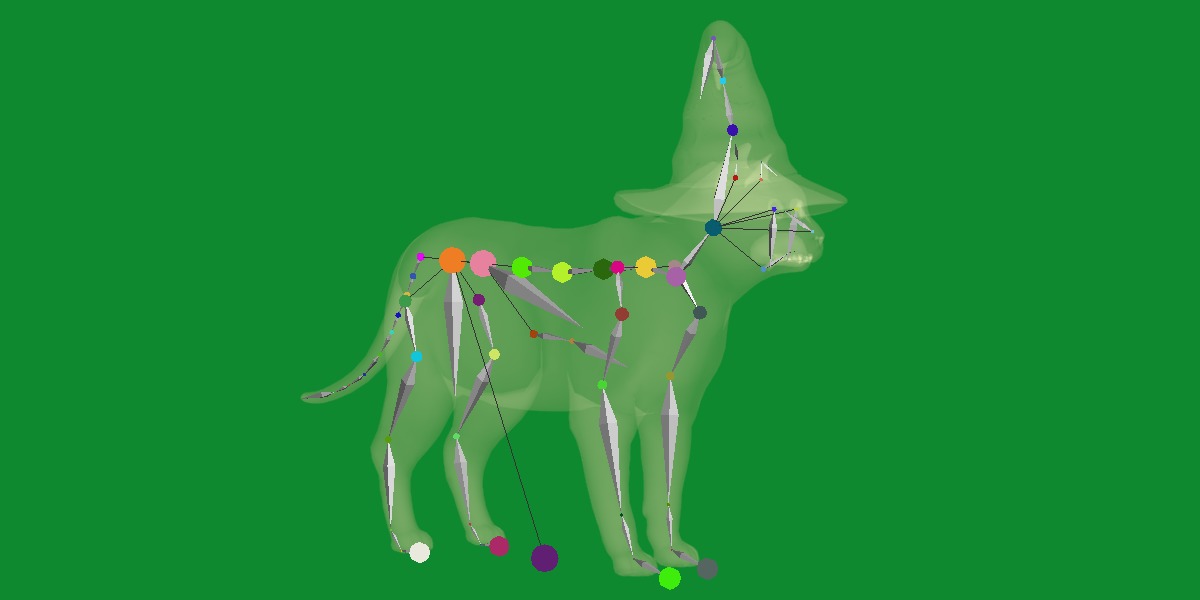 Halloween Black Cat Low-poly 3D model_13