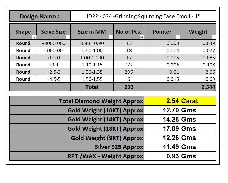 Custom Grinning Squinting Face Emoji Pendant - Emoji Pendnat 3D print model_19