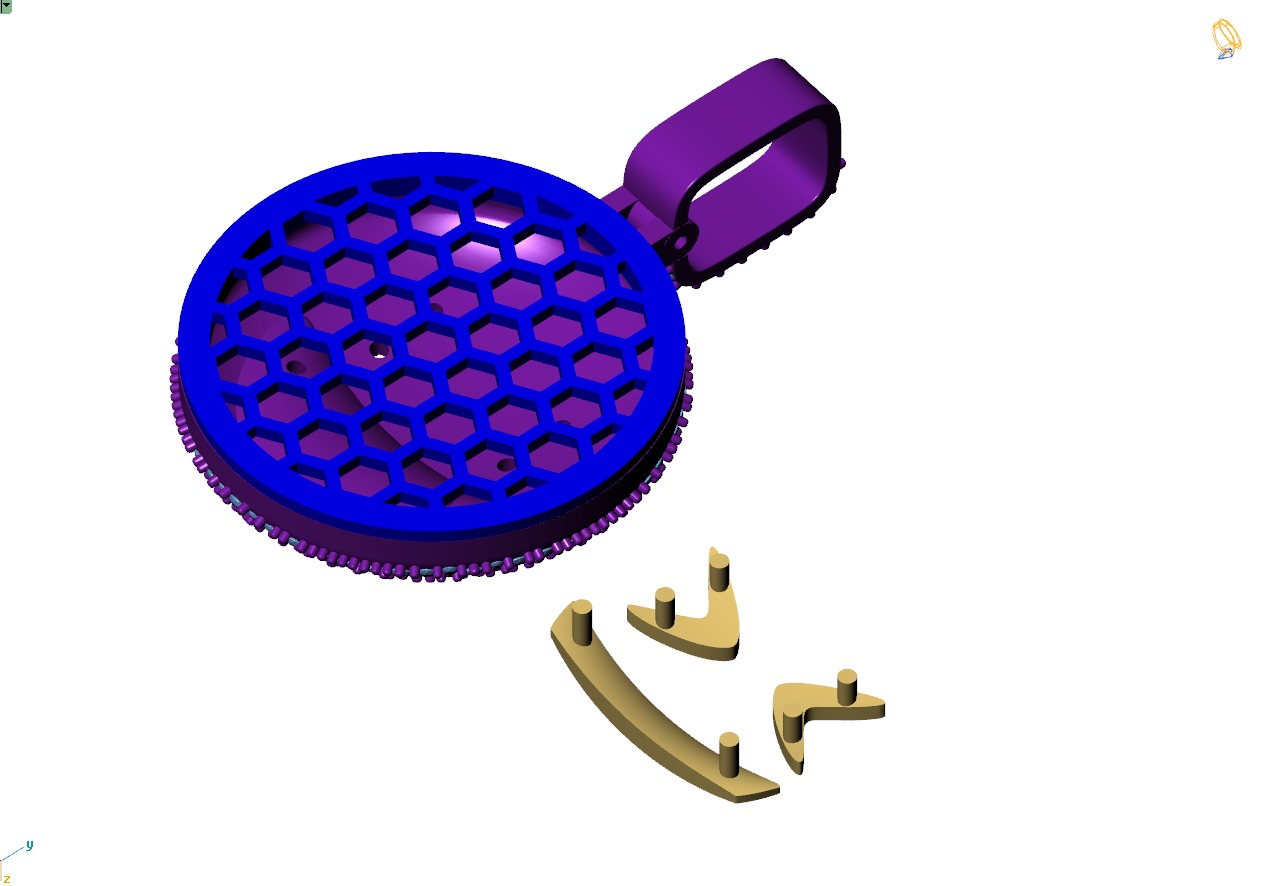 Custom Grinning Squinting Face Emoji Pendant - Emoji Pendnat 3D print model_17