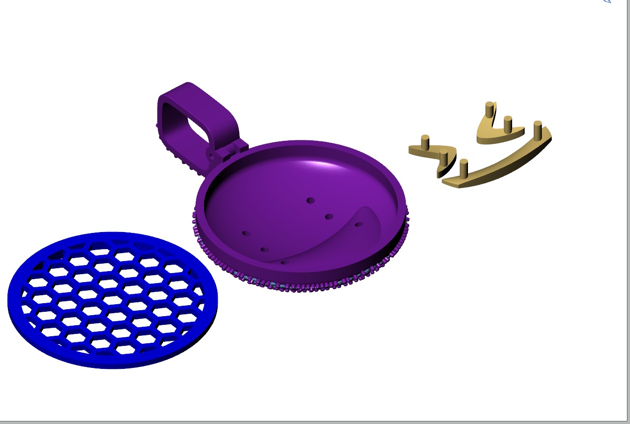 Custom Grinning Squinting Face Emoji Pendant - Emoji Pendnat 3D print model_14