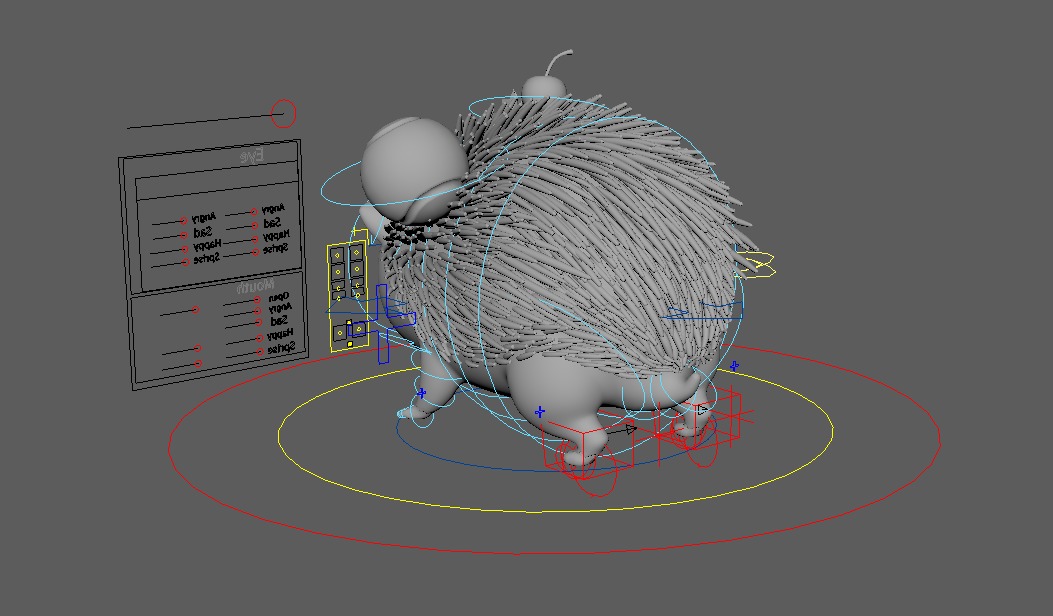 Cartoon Hedgehog 3D model_7