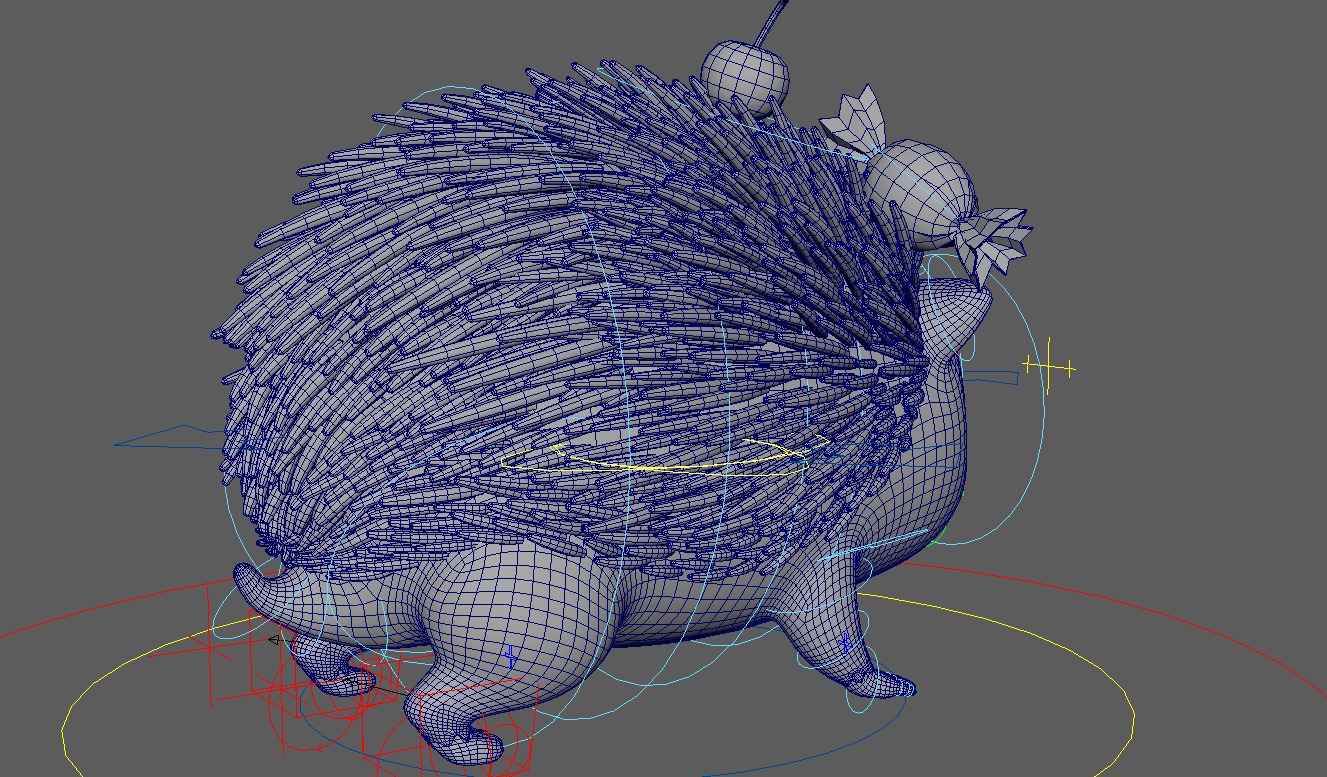 Cartoon Hedgehog 3D model_9