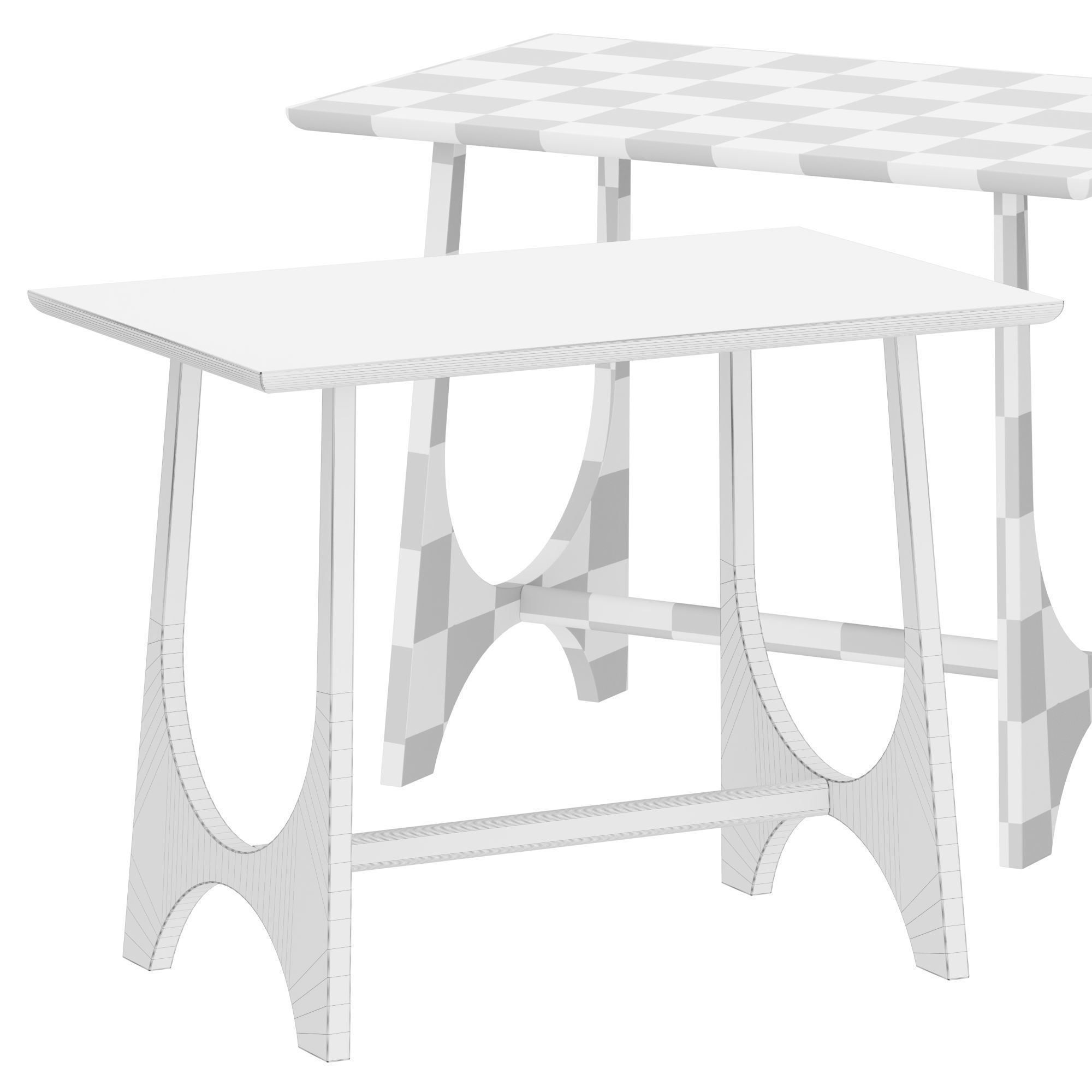 Dunnigan Console Table 3D model_2