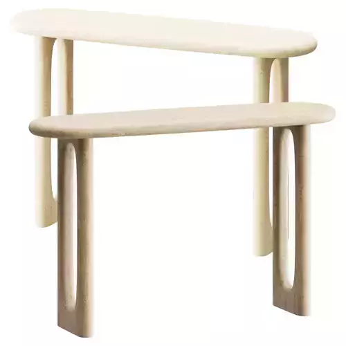 Eva Oak Console Table