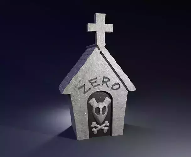 Nightmare Before Christmas Zero Tombstone 3D print model