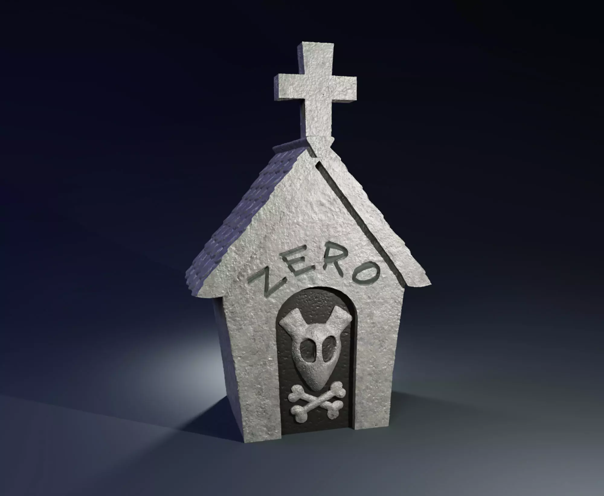 Nightmare Before Christmas Zero Tombstone 3D print model_0