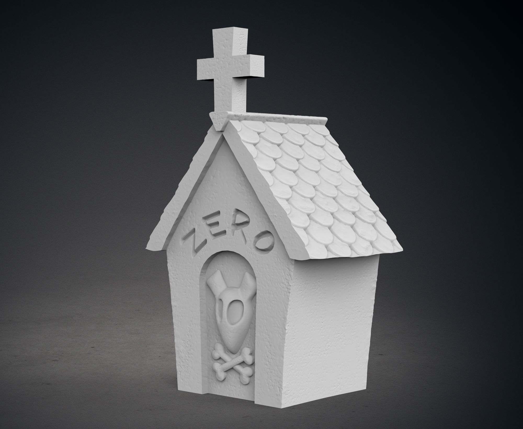 Nightmare Before Christmas Zero Tombstone 3D print model_2