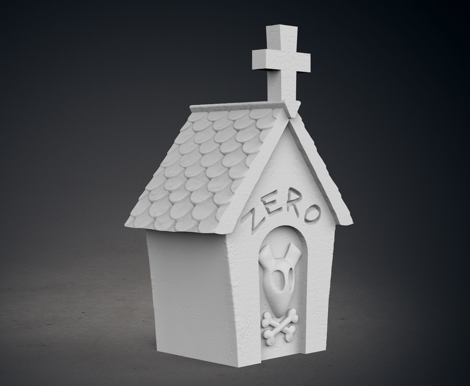 Nightmare Before Christmas Zero Tombstone 3D print model_8