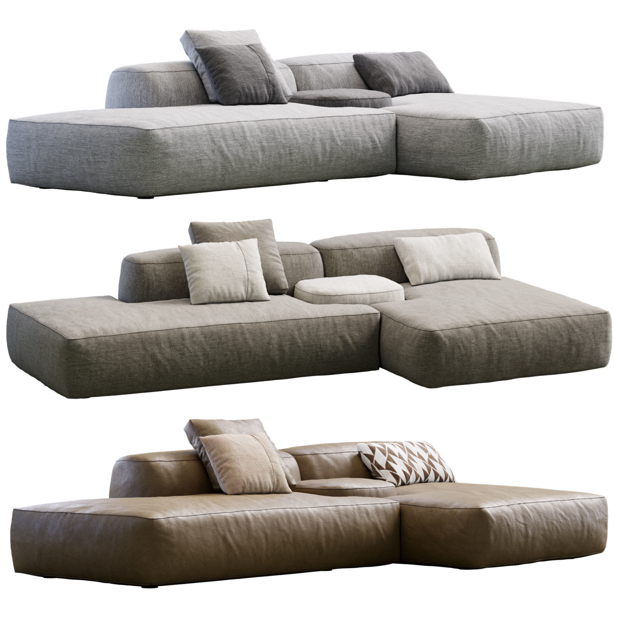 Cloud Sofa By Lema 3D model_2