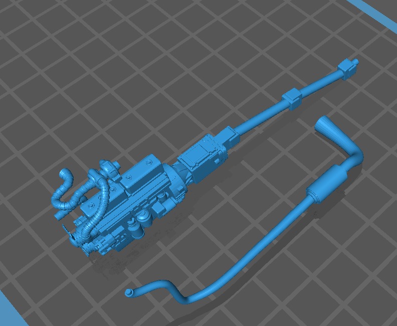 SCANIA 110 plus munck board trailer 3D print model_8