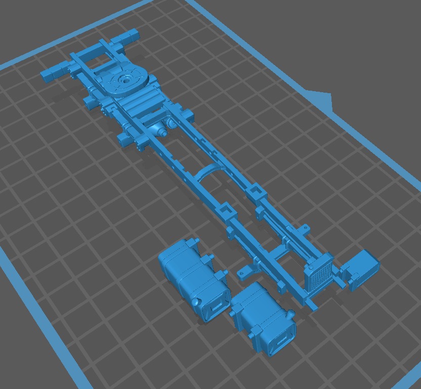 SCANIA 110 plus munck board trailer 3D print model_6