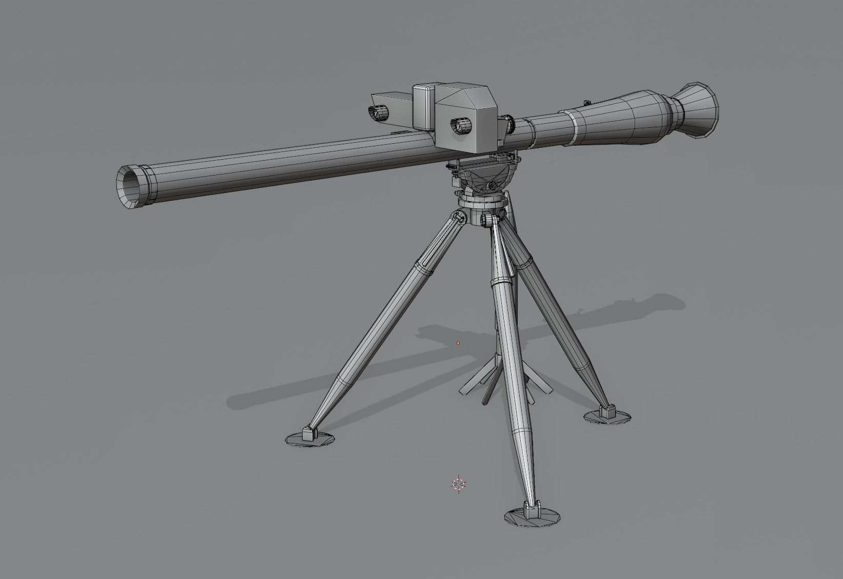 Breda Folgore 80 ATGM Italy  Low-poly 3D model_7