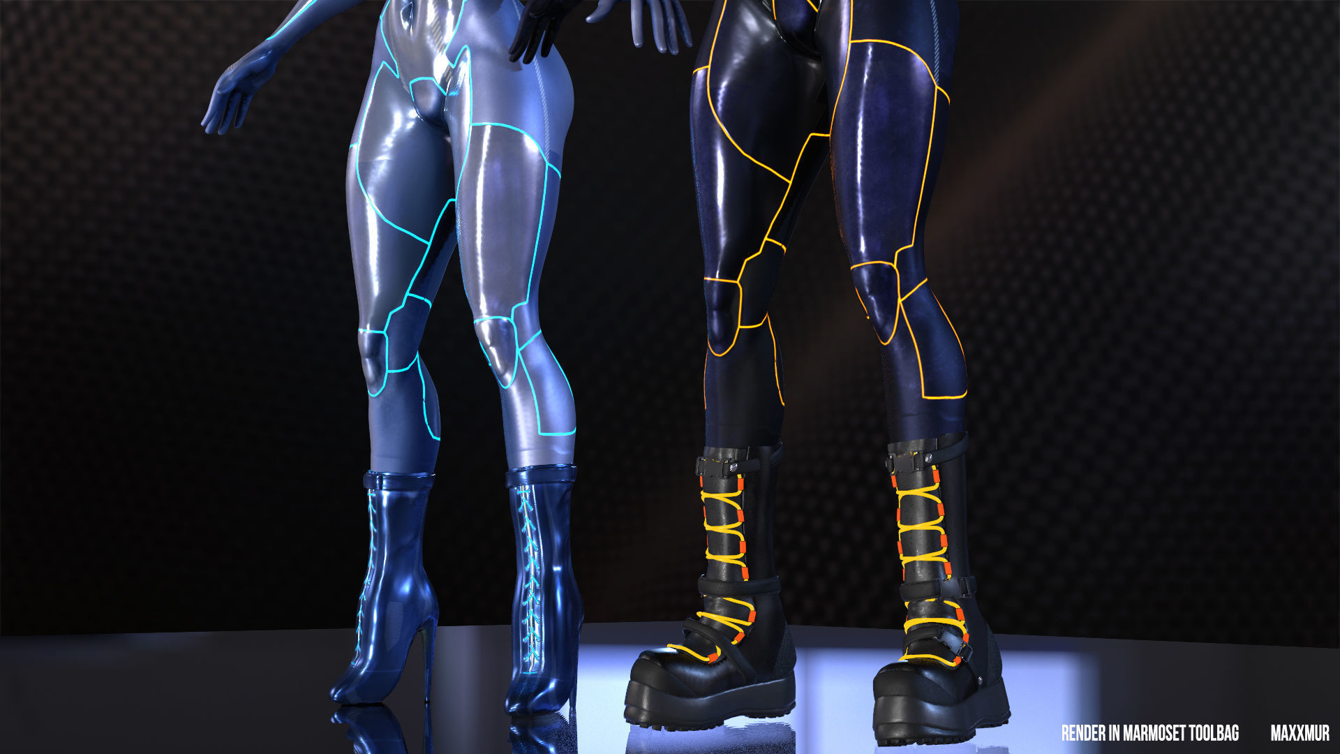 Gameready womans characters SweetBun Super Bun mini pack Low-poly 3D model_8