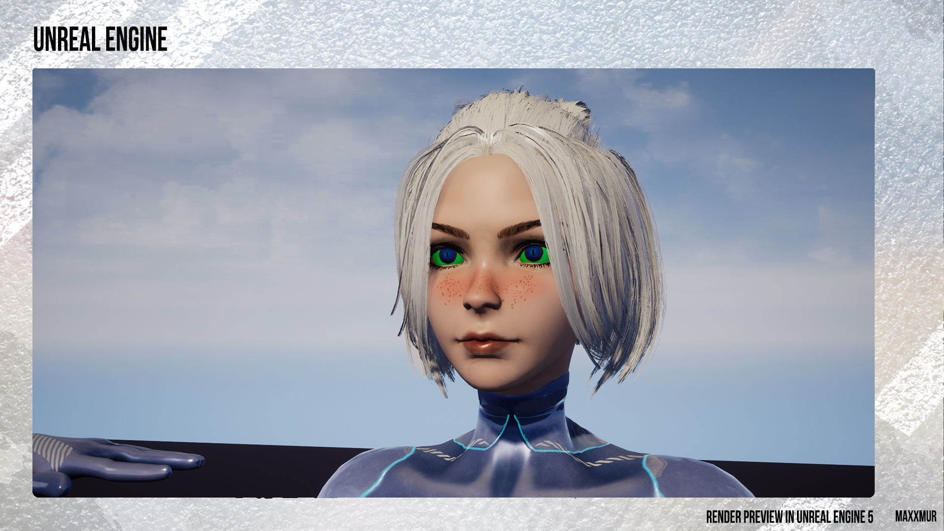 Gameready womans characters SweetBun Super Bun mini pack Low-poly 3D model_18