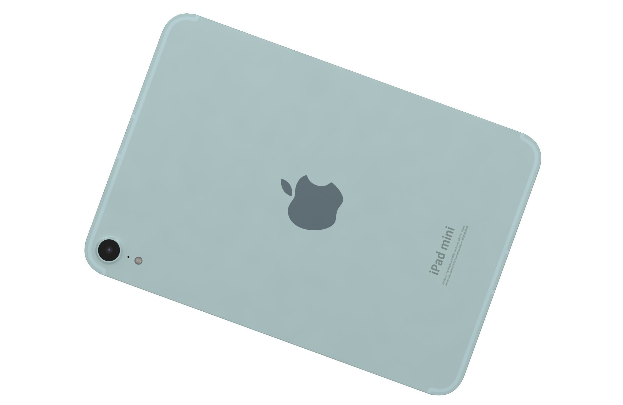 Apple iPad Mini 2024 Blue 3D model_11