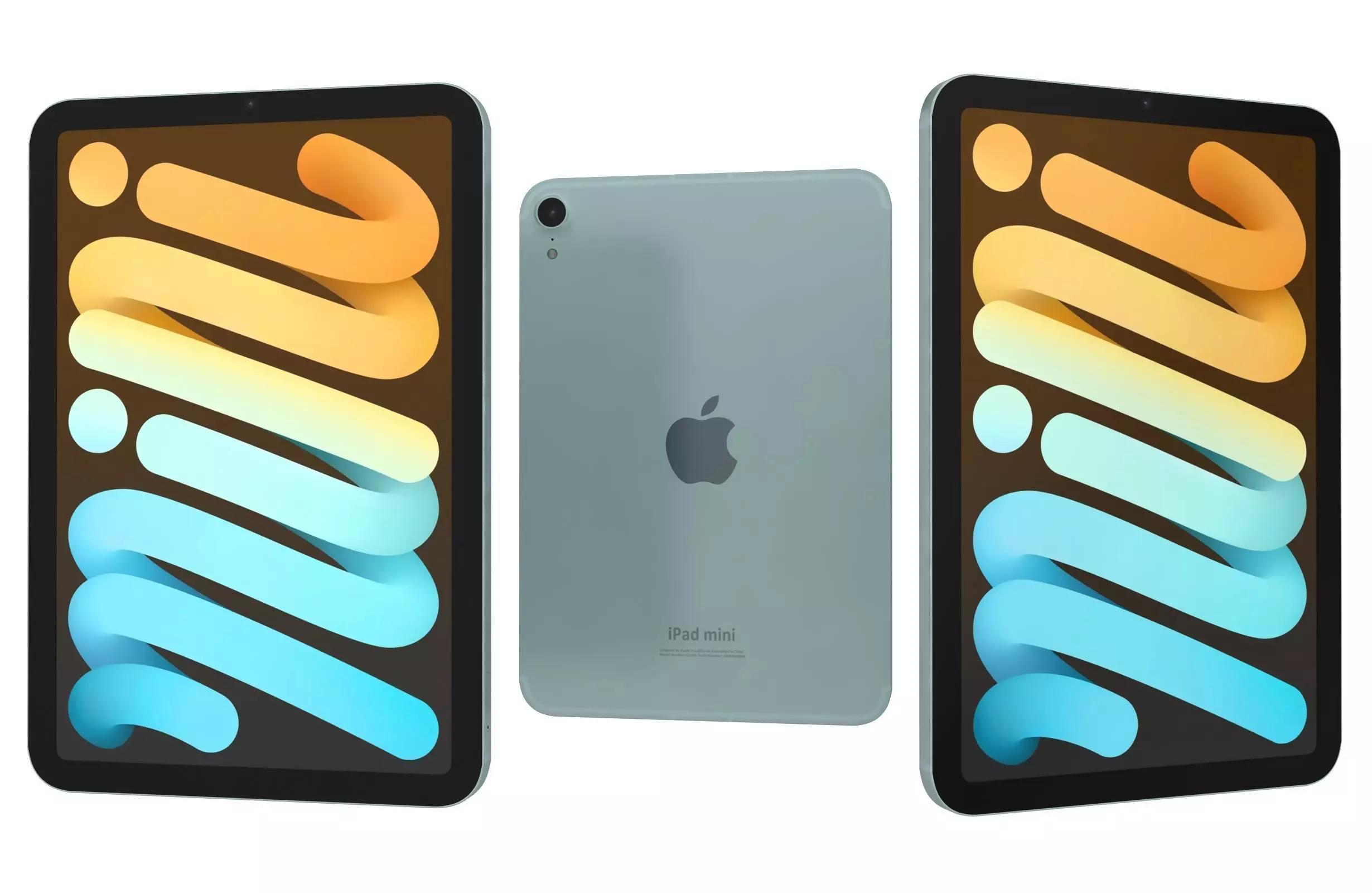 Apple iPad Mini 2024 Blue 3D model_0