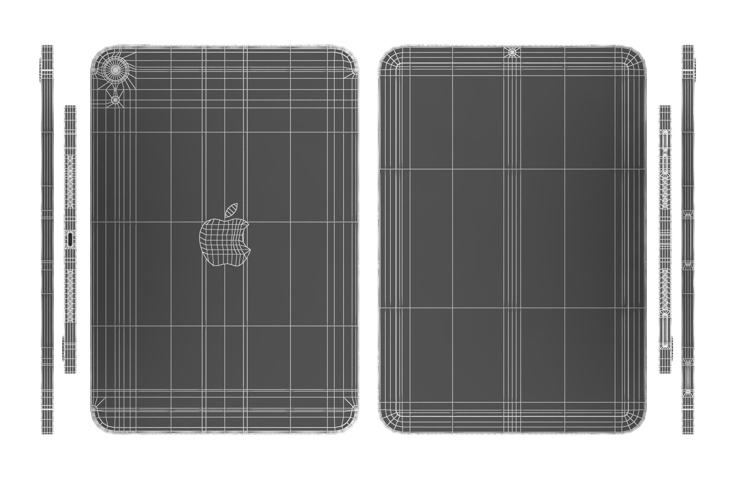 Apple iPad Mini 2024 Blue 3D model_16