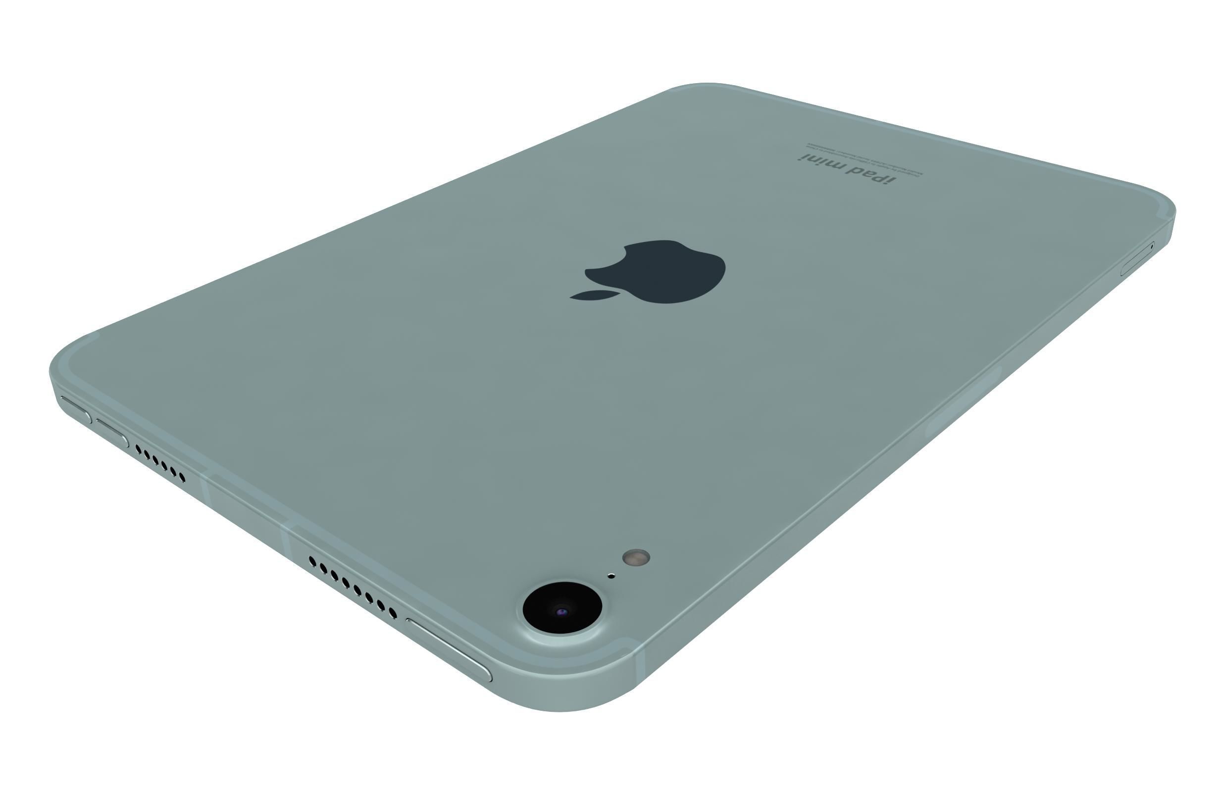 Apple iPad Mini 2024 Blue 3D model_15
