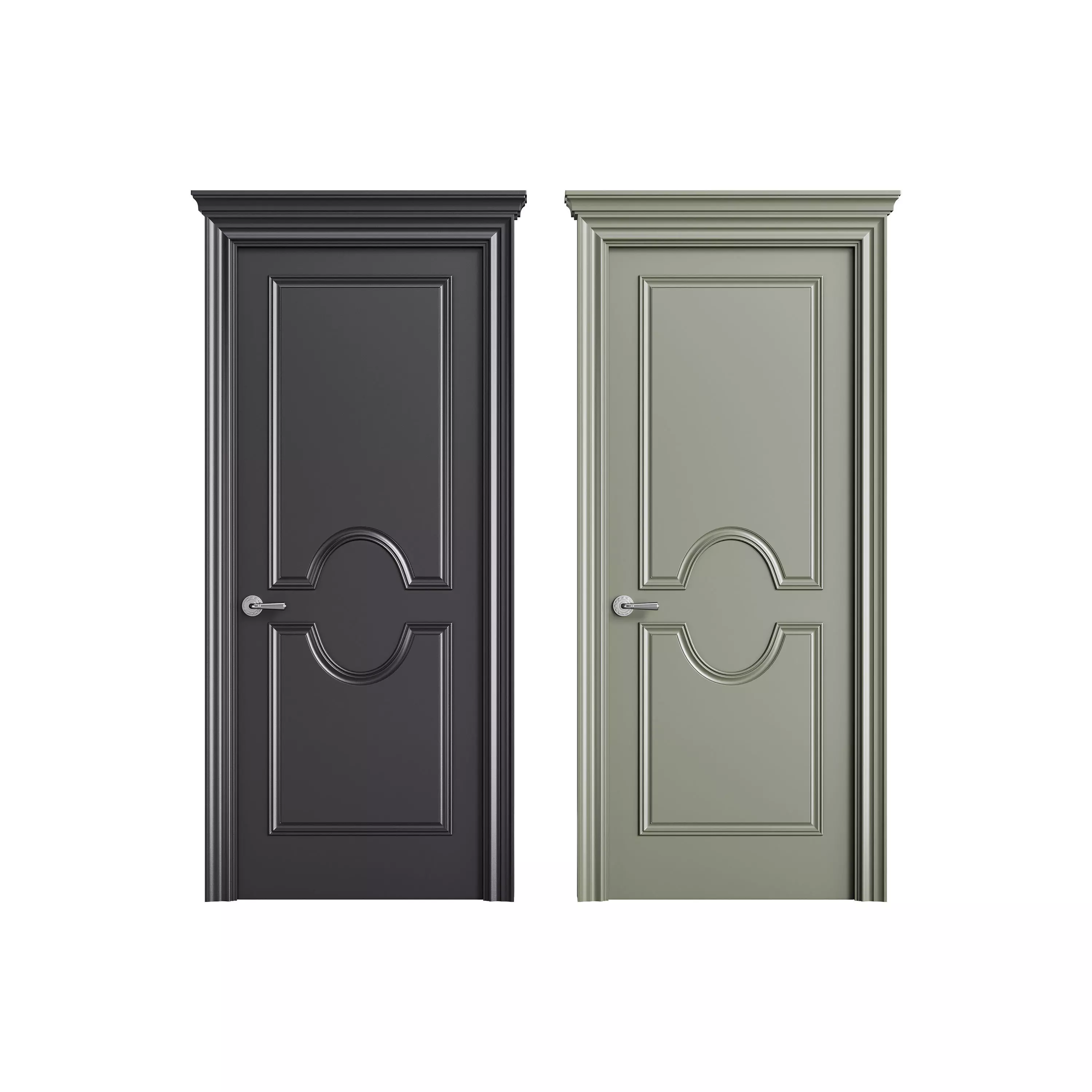 Modern entrance door 24 3D model_0