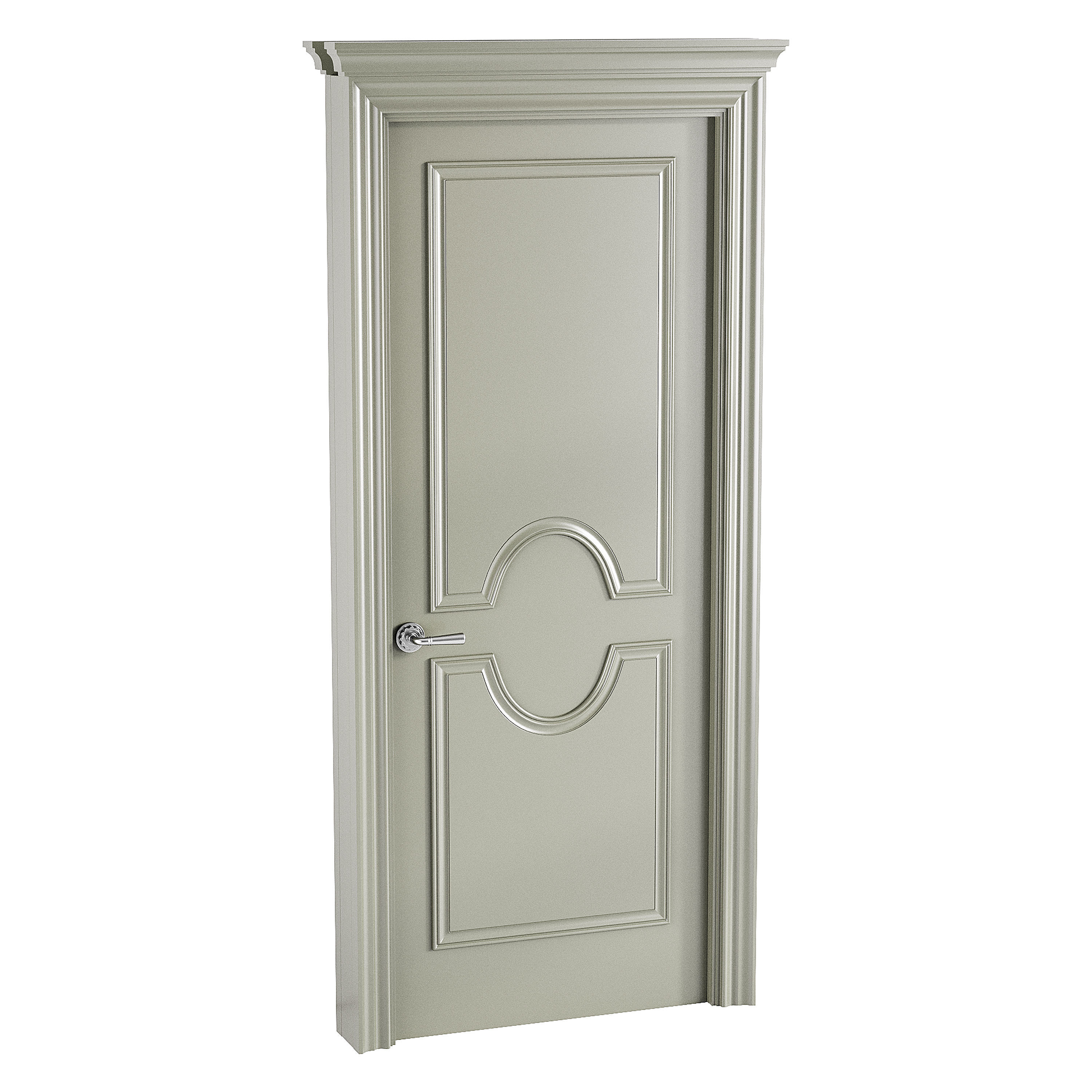 Modern entrance door 24 3D model_8