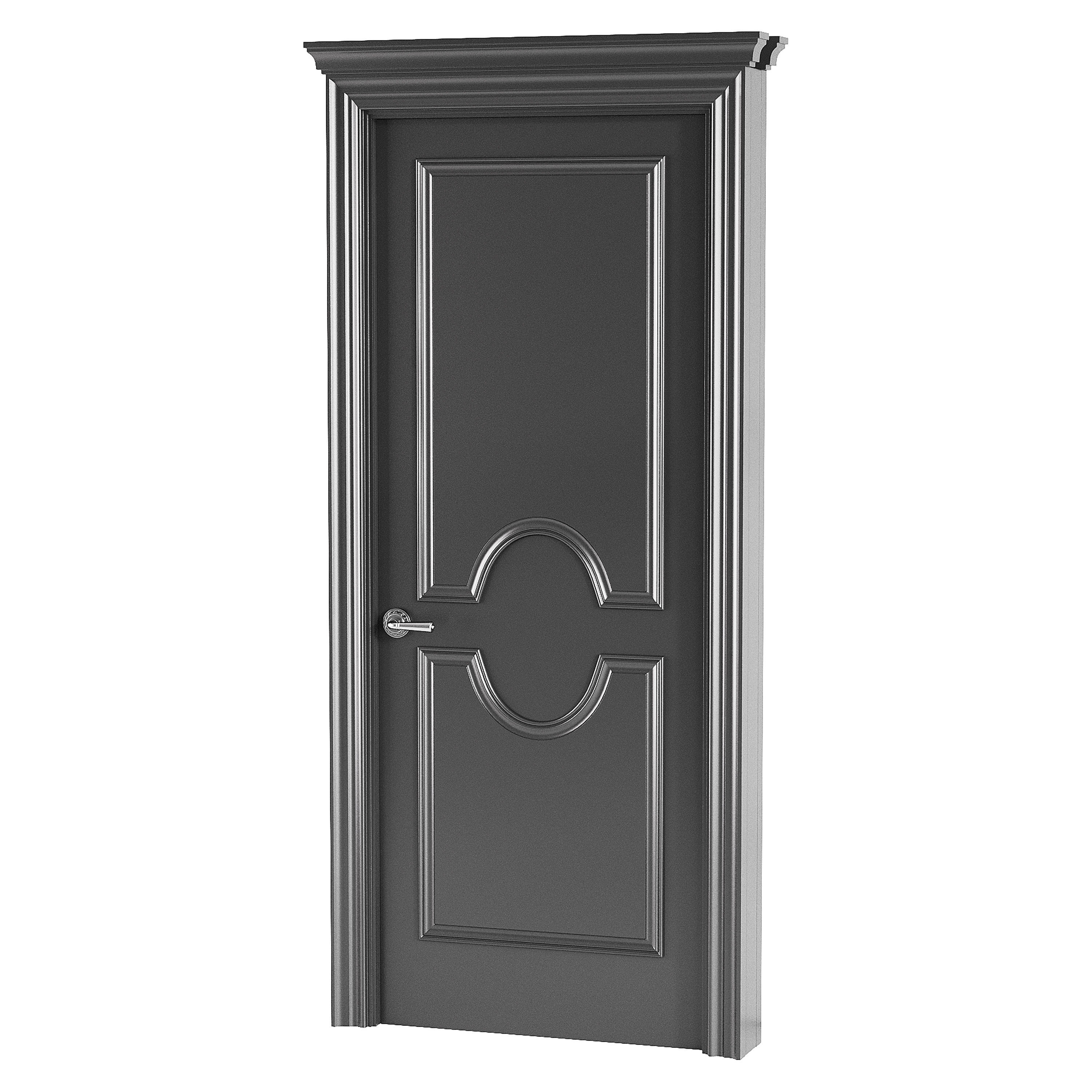 Modern entrance door 24 3D model_5