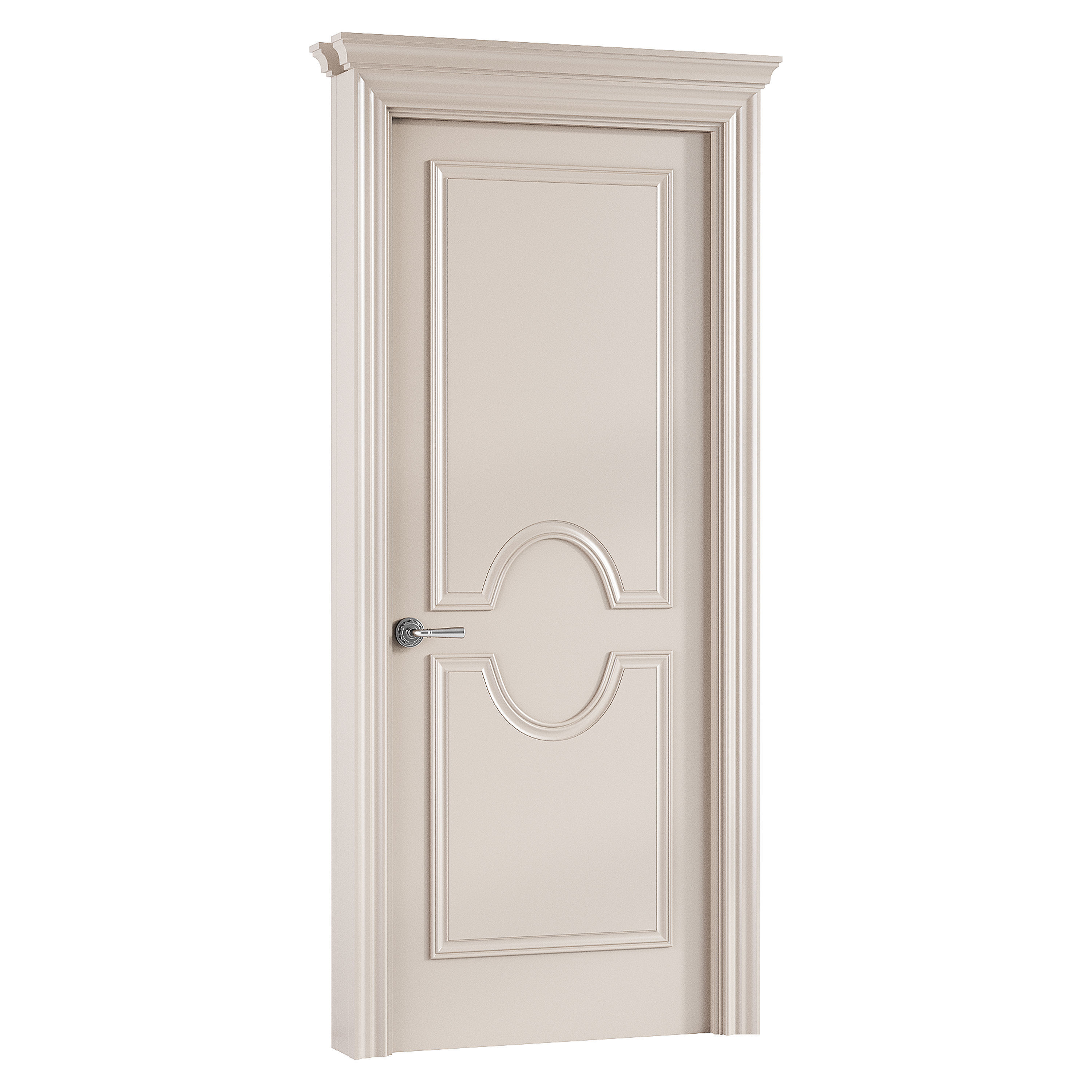 Modern entrance door 24 3D model_4