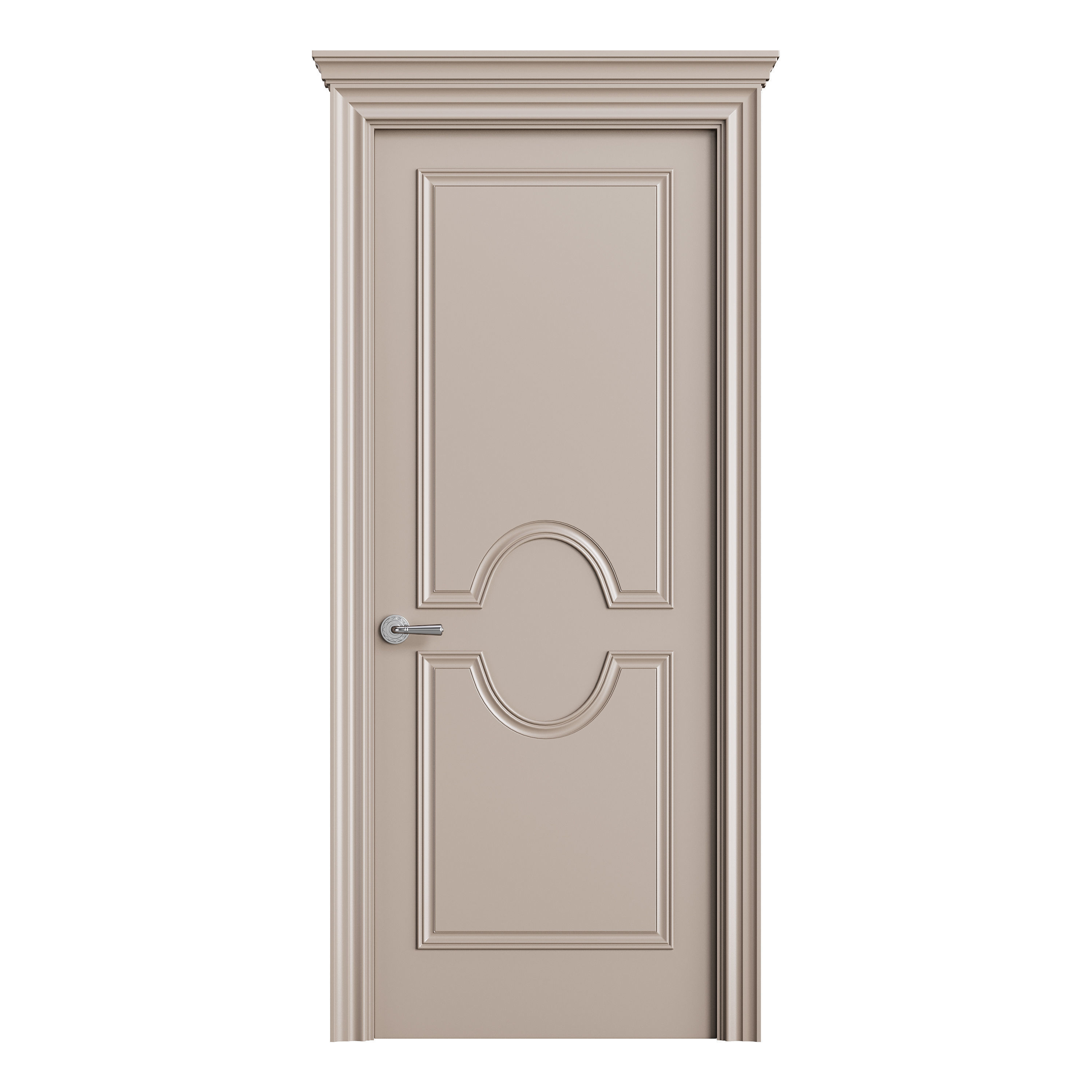 Modern entrance door 24 3D model_3