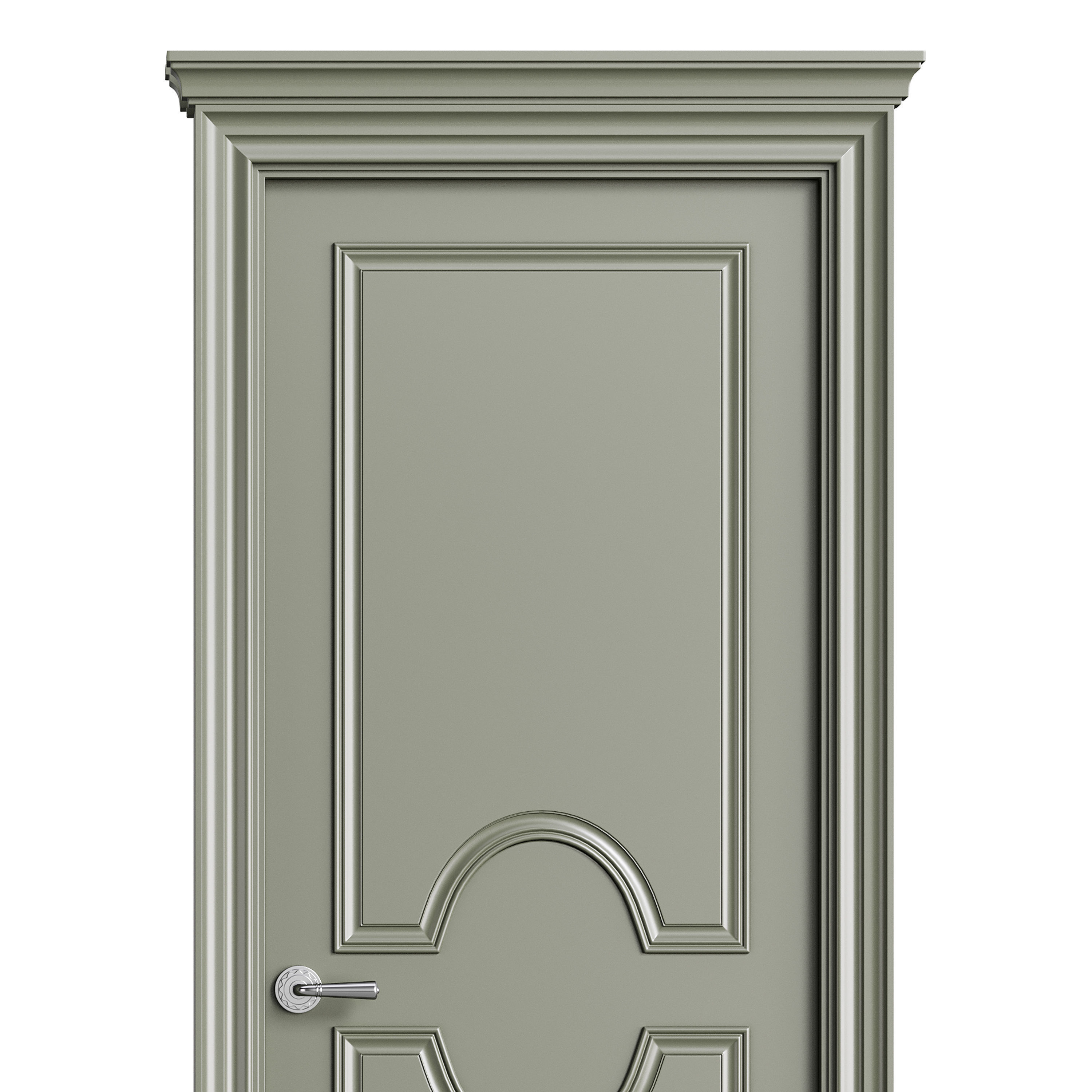 Modern entrance door 24 3D model_10