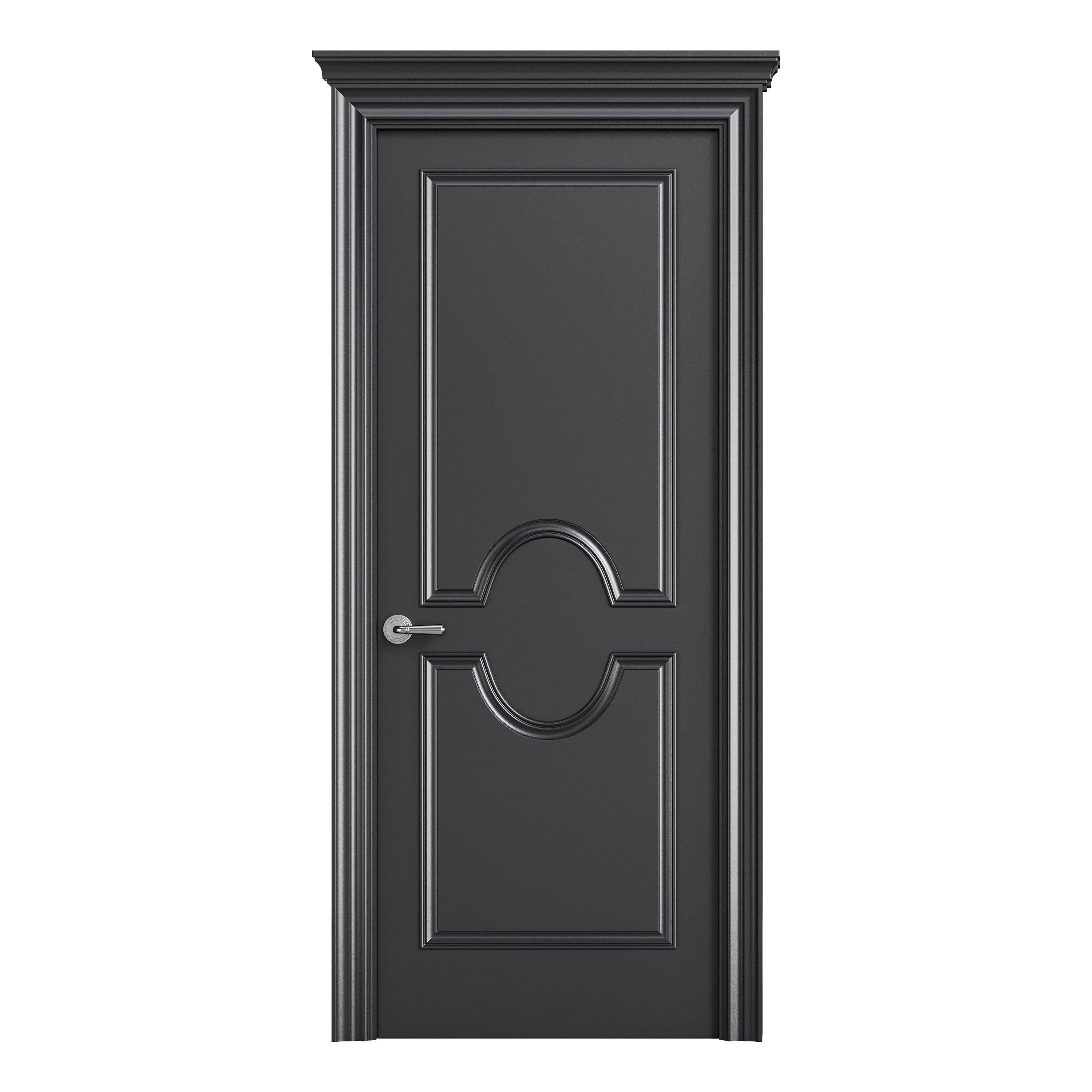 Modern entrance door 24 3D model_2
