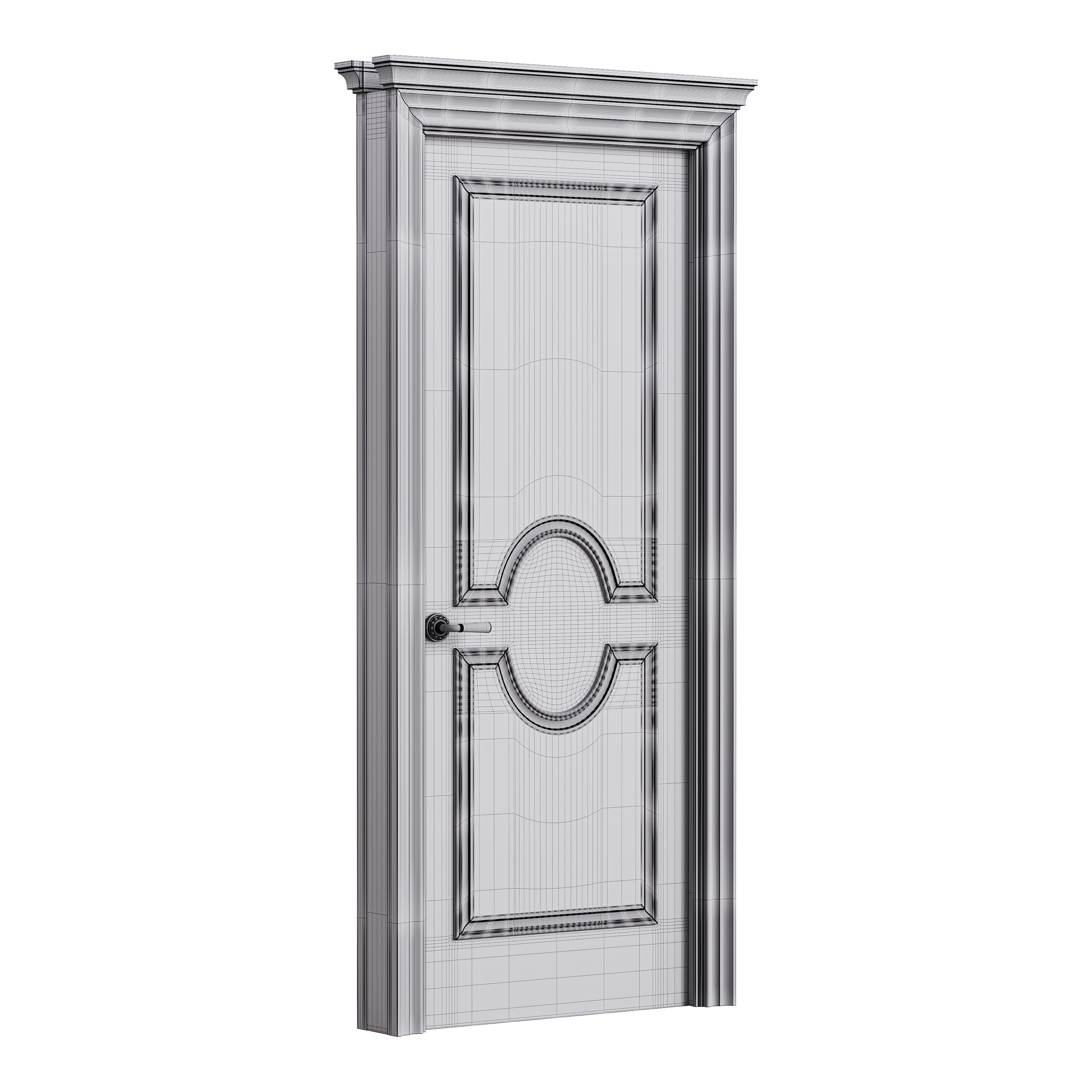 Modern entrance door 24 3D model_13