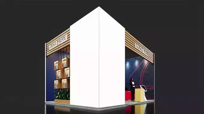 Exhibition Stand -  7m x 5m 3D model - 50m 3D model 3D model 3D model
